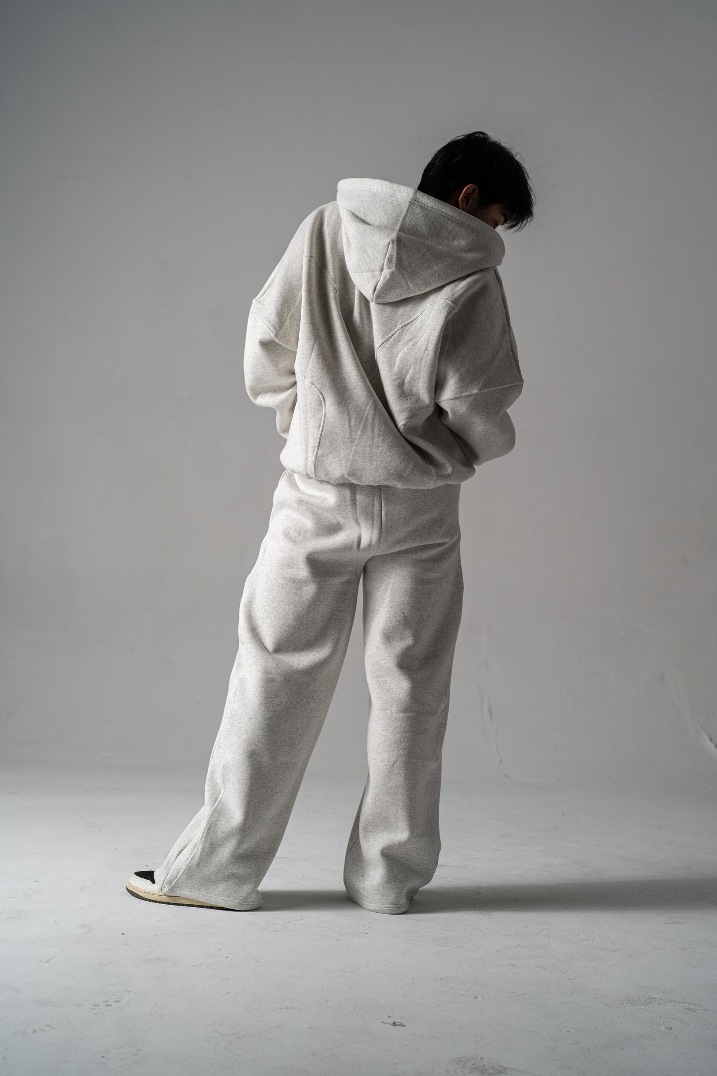 White Wide-Leg Sweatpants